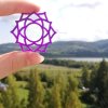 náušnice Sahasrara -  fialová korunní čakra - Image 2